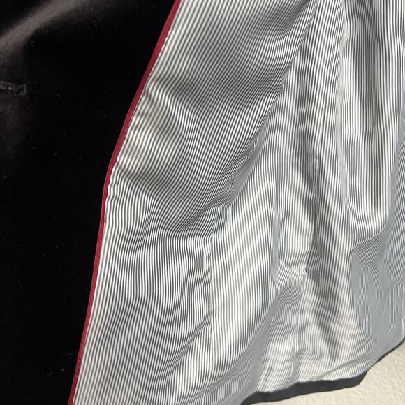 Talbots NWT Womens Sz 2 Black Velvet Dressy Blazer Jacket Single Button - Picture 7 of 8